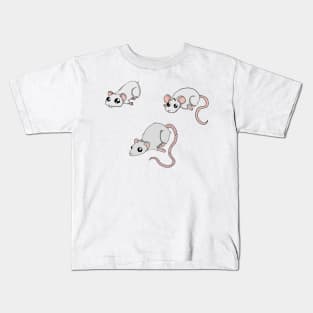 White Rodent Bundle Kids T-Shirt